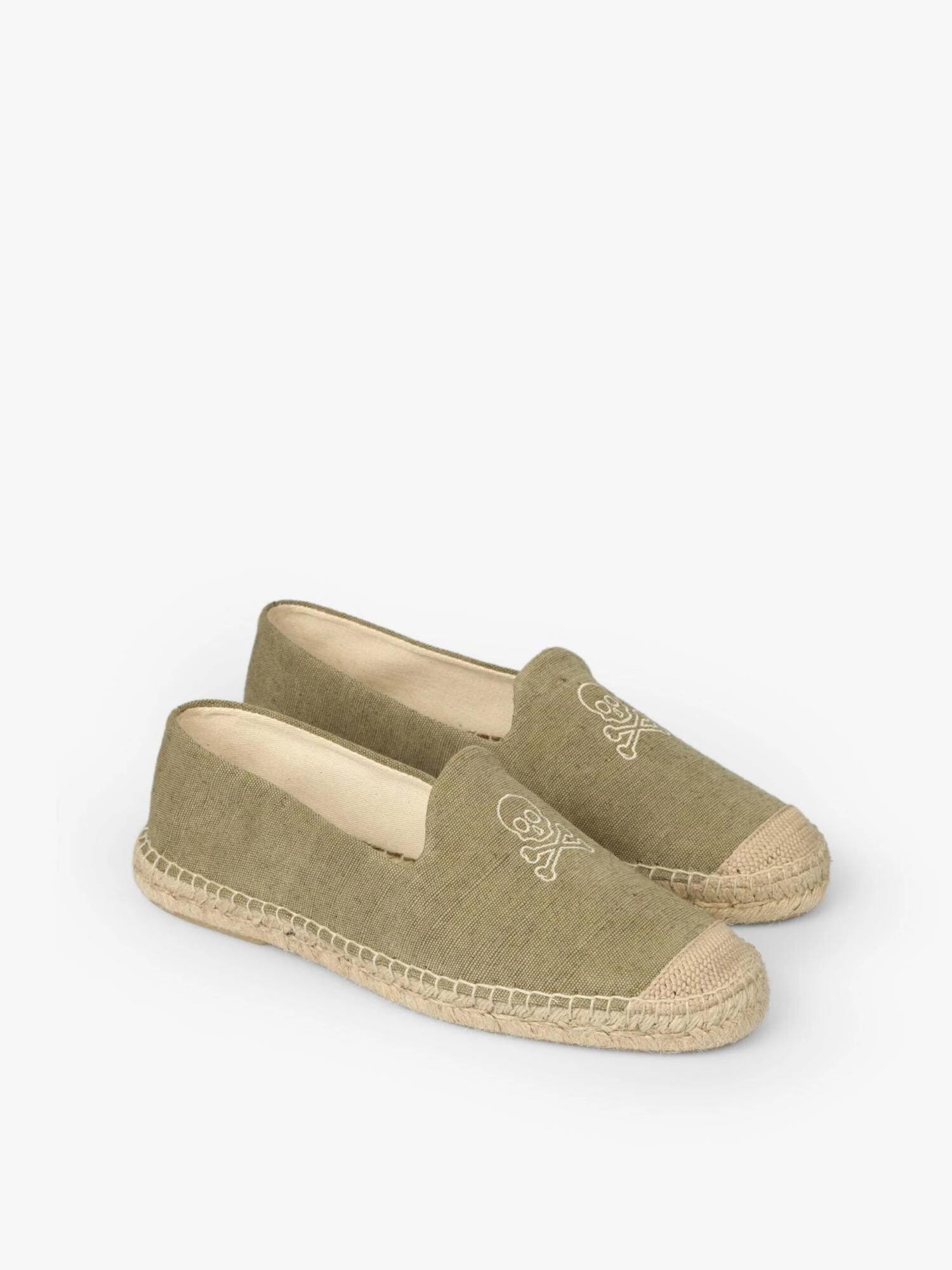 Scalpers Espadriller Espadrillaer Skull Mænd Grøn / Khaki 5 Scalpers Espadriller Espadrillaer Skull Mænd Grøn / Khaki - Billede 3