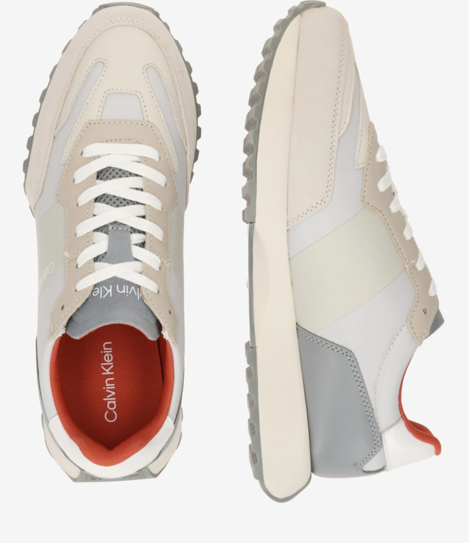 Calvin Klein Running Sneakers Sneaker Low Mænd Beige / Ecru 4 Calvin Klein Running Sneakers Sneaker Low Mænd Beige / Ecru - Billede 2