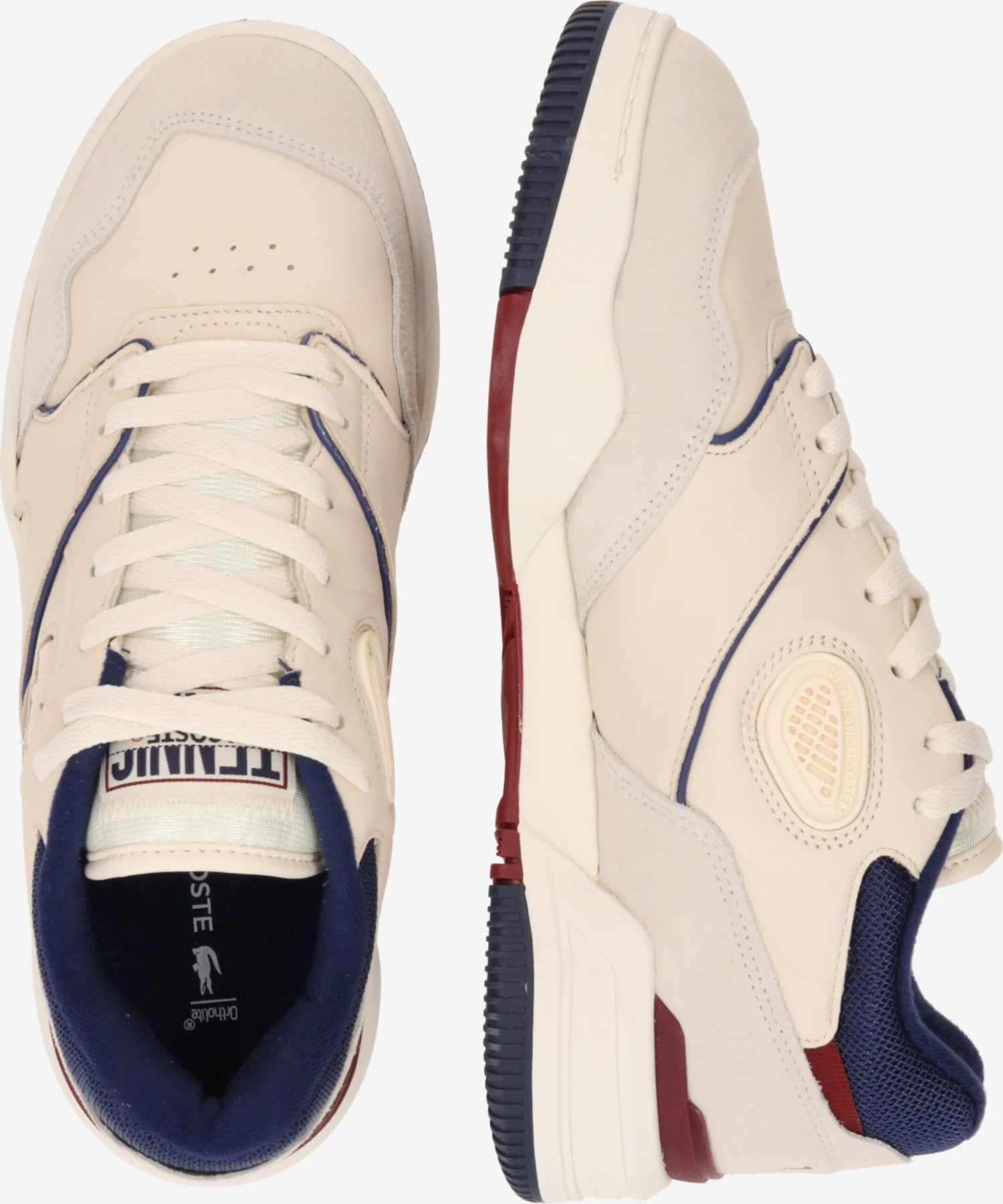 Lacoste Casual Sneakers Sneaker Low LINESHOT Mænd Navy / Offwhite 4 Lacoste Casual Sneakers Sneaker Low LINESHOT Mænd Navy / Offwhite - Billede 2