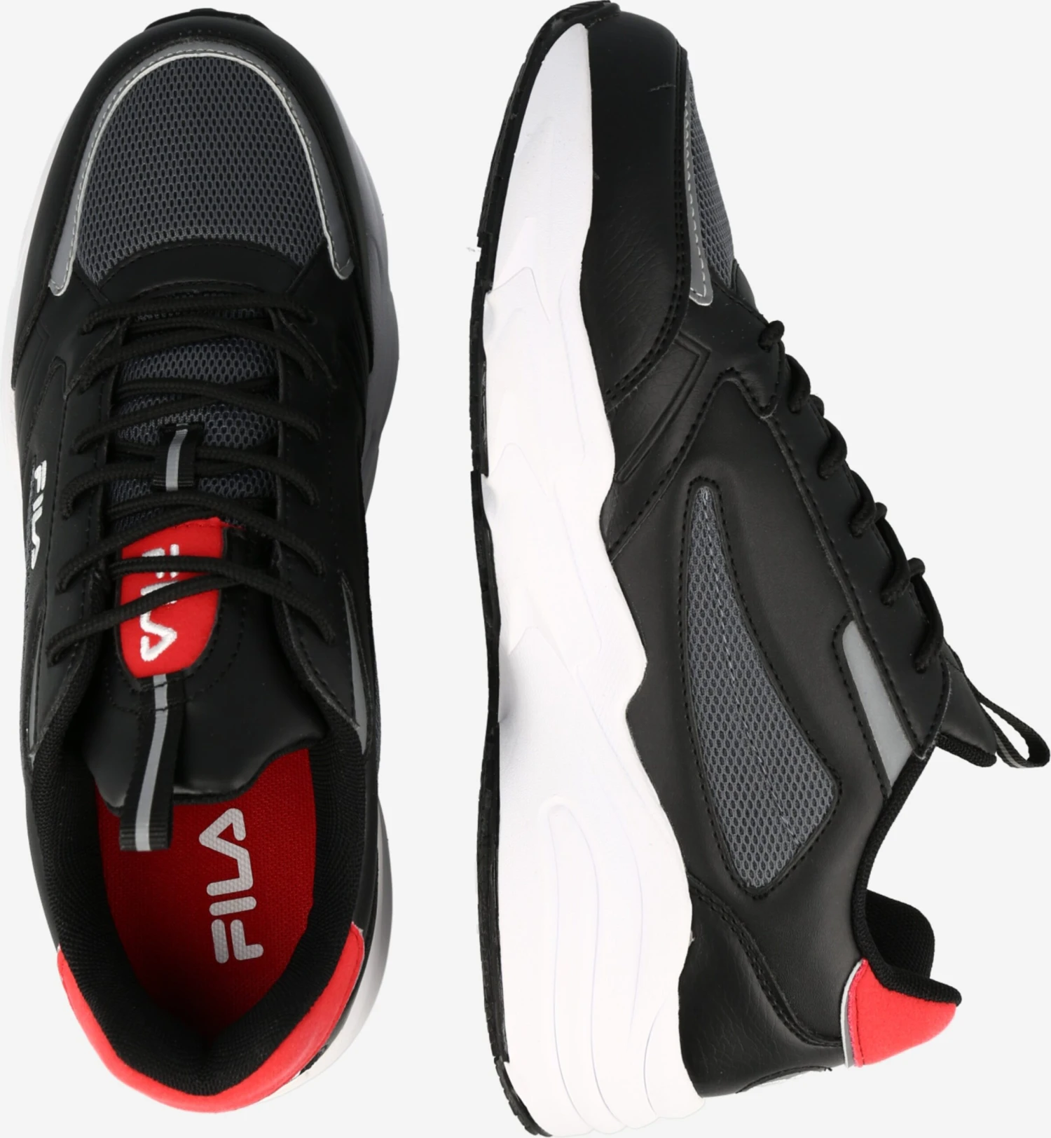 Fila Running Sneakers Sneaker Low Saluzzo Mænd Sort 4 Fila Running Sneakers Sneaker Low Saluzzo Mænd Sort - Billede 2