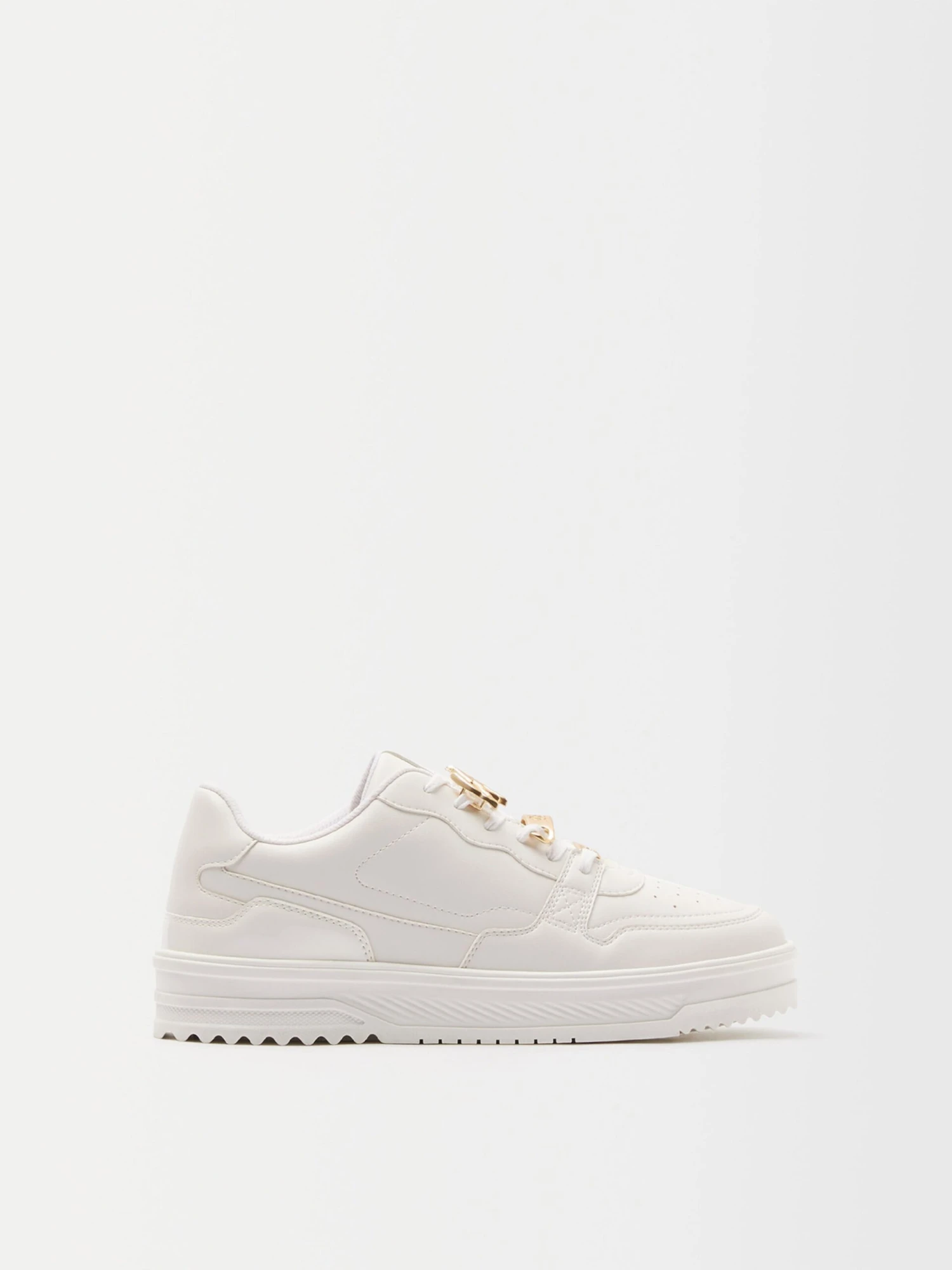 BERSHKA Casual Sneakers Sneaker Low Mænd Hvid 4 BERSHKA Casual Sneakers Sneaker Low Mænd Hvid - Billede 2