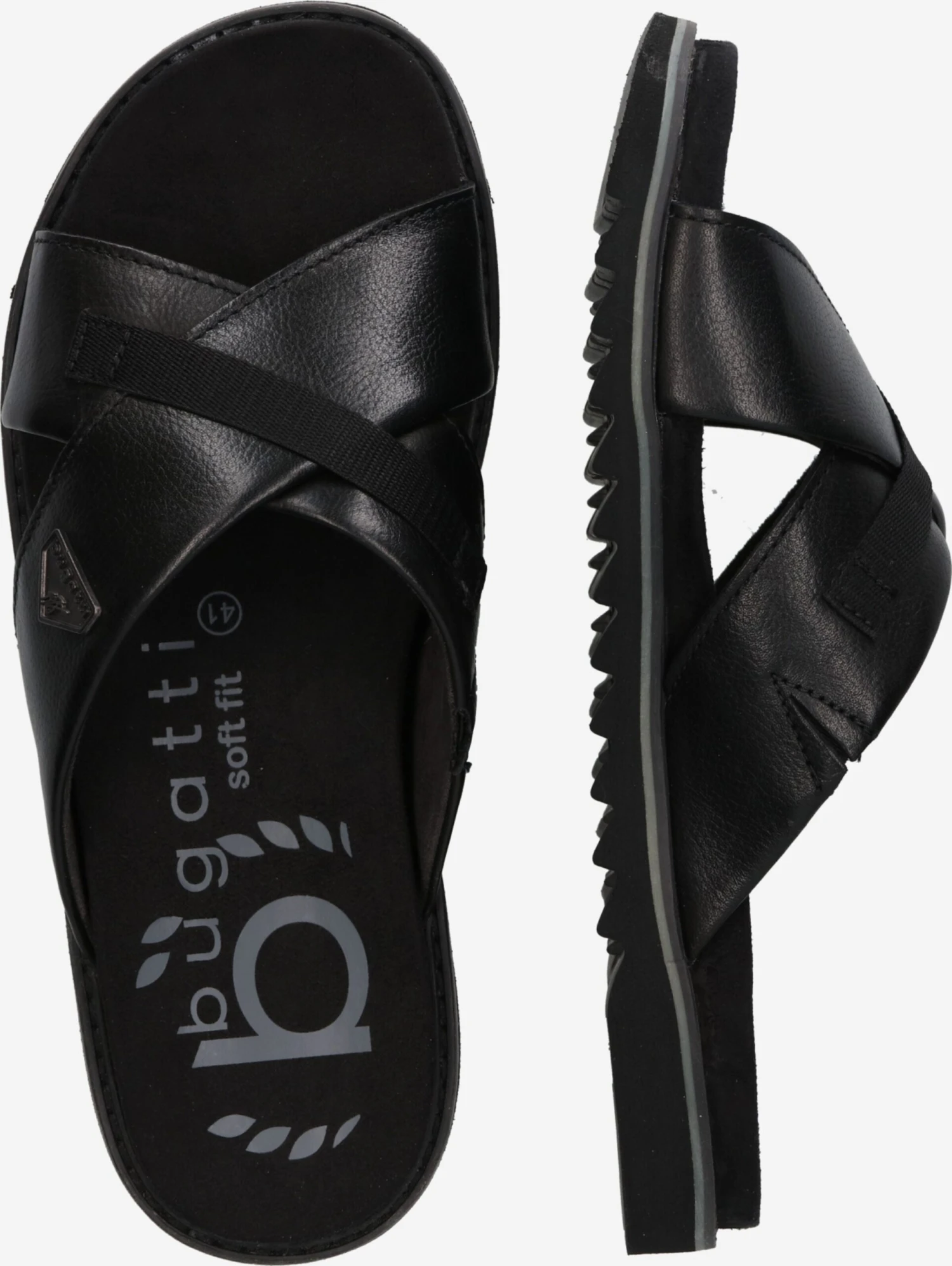 Bugatti Tøfler Pantoletter Limon Mænd Sort 4 Bugatti Tøfler Pantoletter Limon Mænd Sort - Billede 2