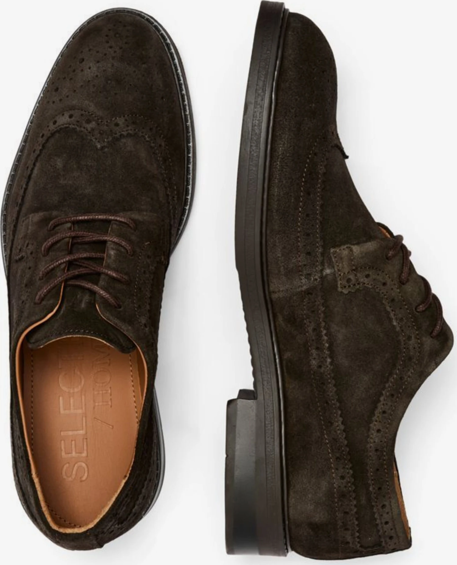 Selected Homme Casual Snøresko Snøresko Mænd Brun 5 Selected Homme Casual Snøresko Snøresko Mænd Brun - Billede 3