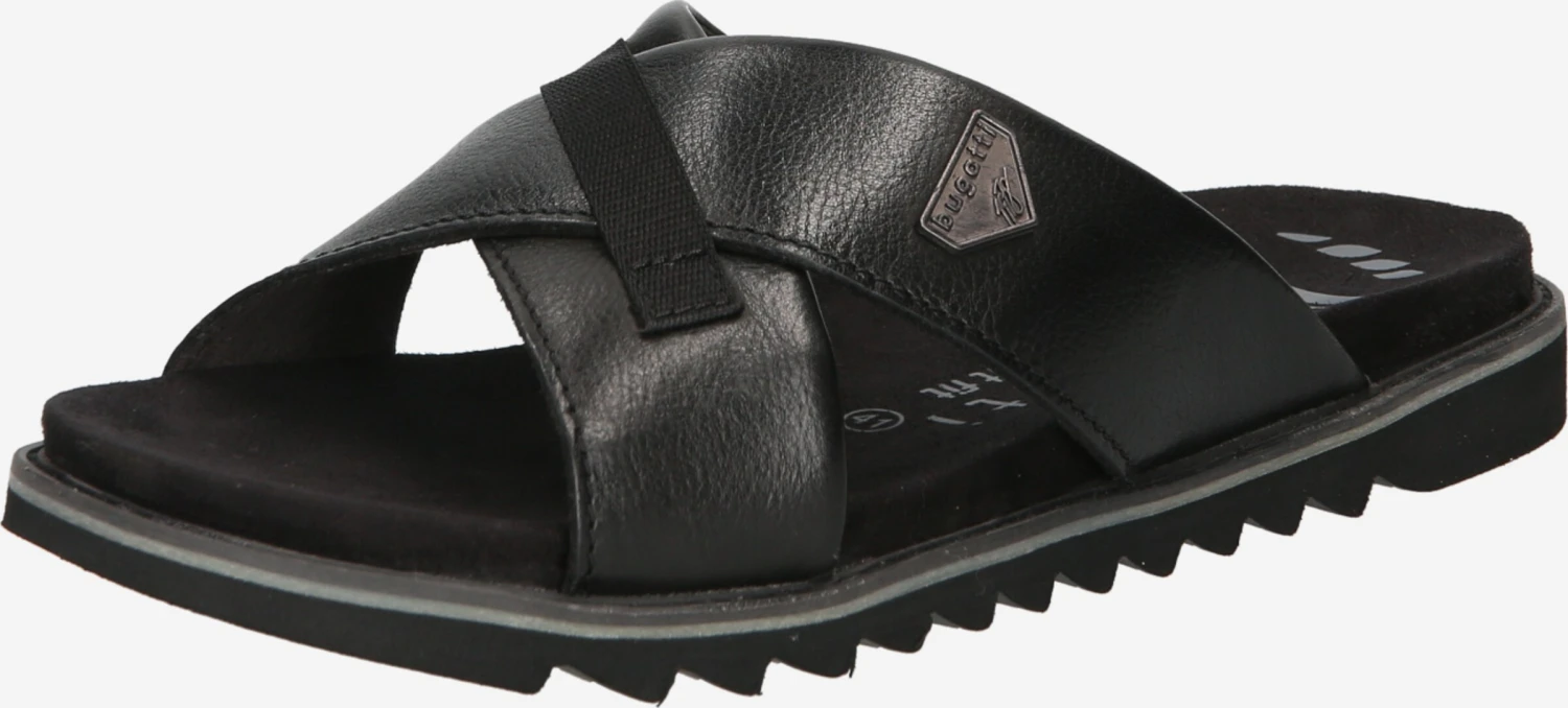 Bugatti Tøfler Pantoletter Limon Mænd Sort 3 Bugatti Tøfler Pantoletter Limon Mænd Sort