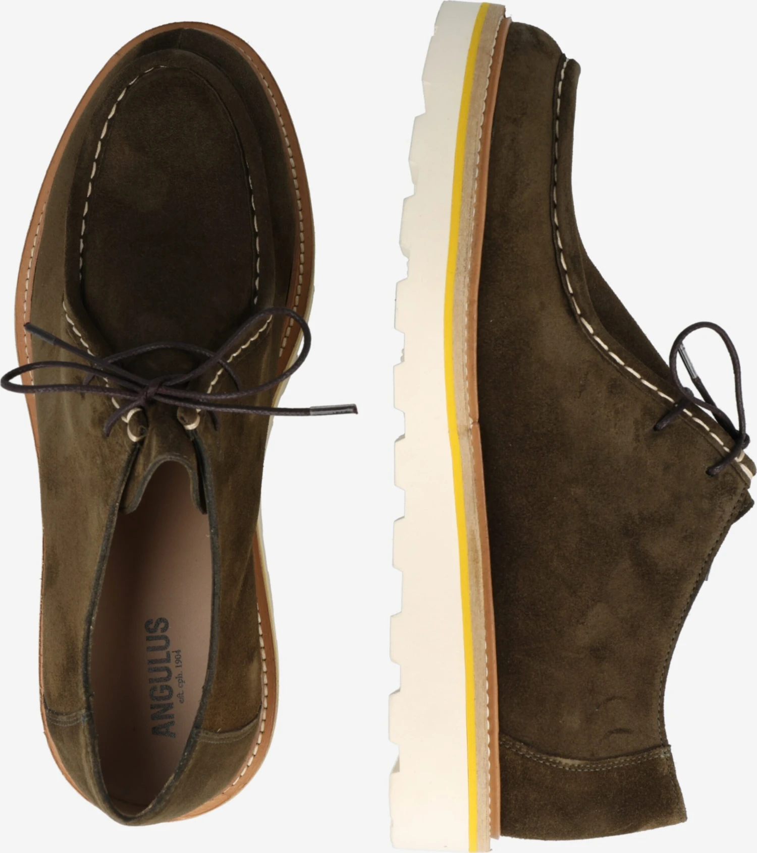 ANGULUS Casual Snøresko Snøresko Mænd Oliven 4 ANGULUS Casual Snøresko Snøresko Mænd Oliven - Billede 2
