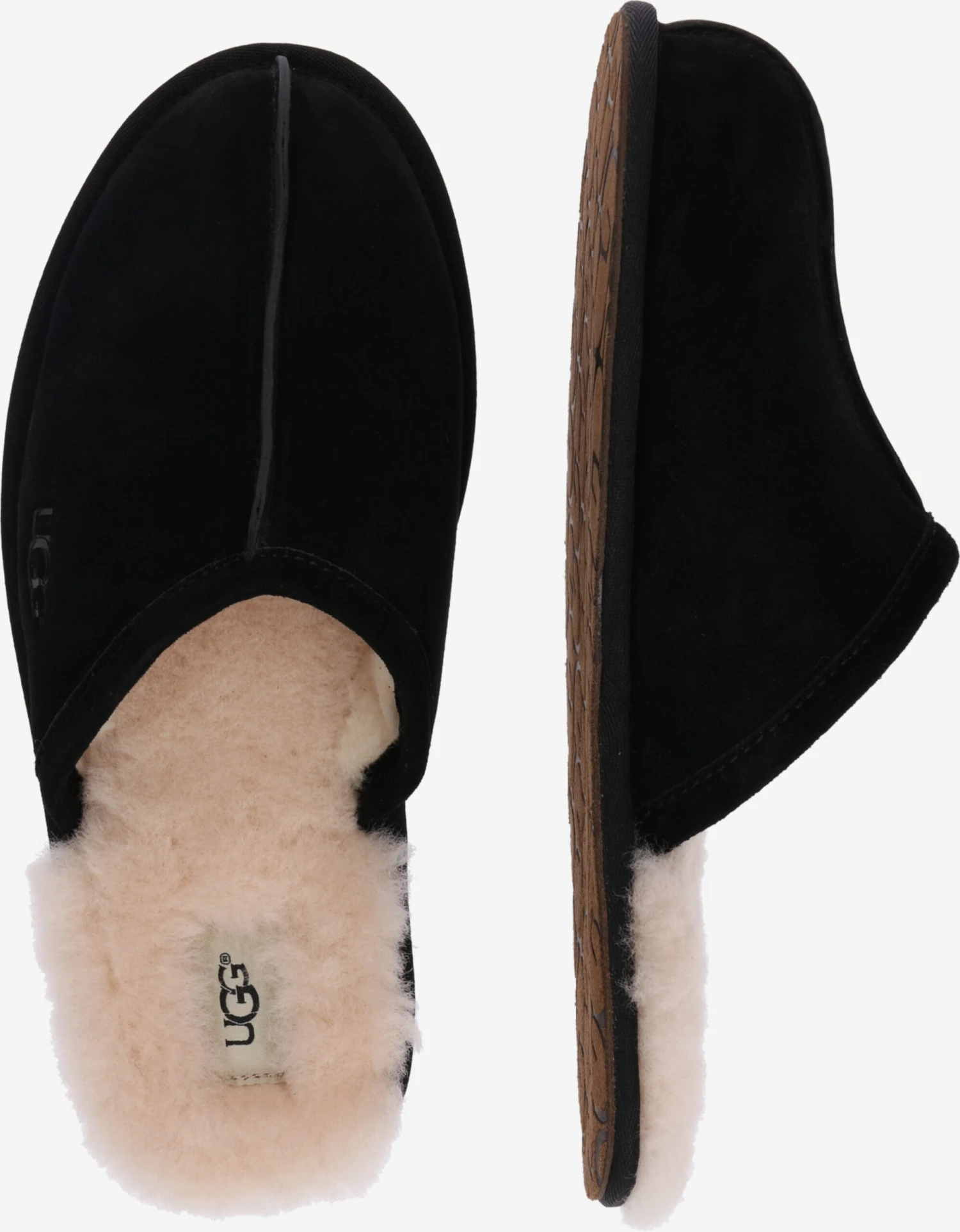 Ugg Åbne Sko Hjemmesko Scuff Mænd Sort 4 Ugg Åbne Sko Hjemmesko Scuff Mænd Sort - Billede 2