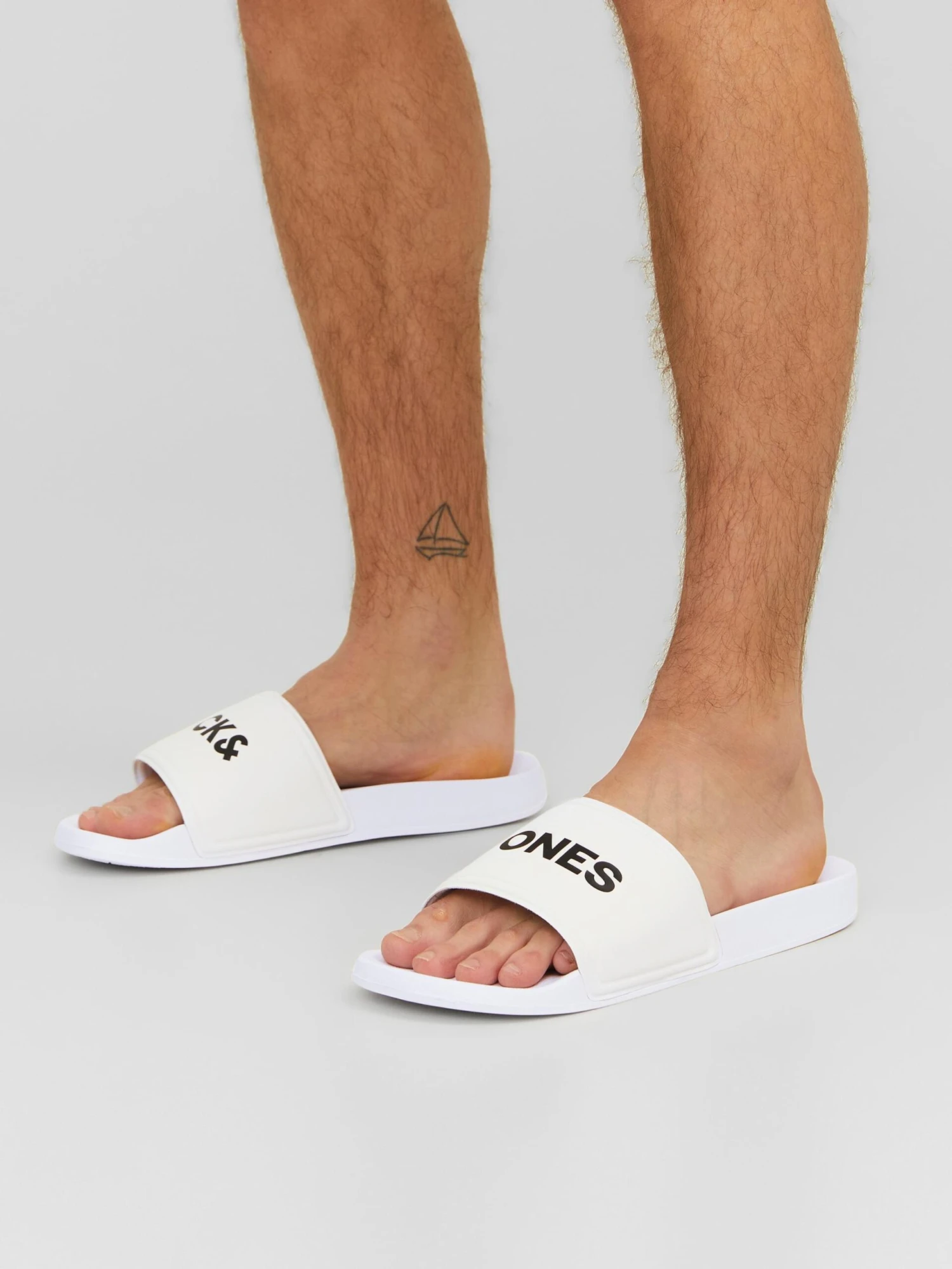 Jack & Jones Tøfler Pantoletter LARRY Mænd Hvid 7 Jack & Jones Tøfler Pantoletter LARRY Mænd Hvid - Billede 5