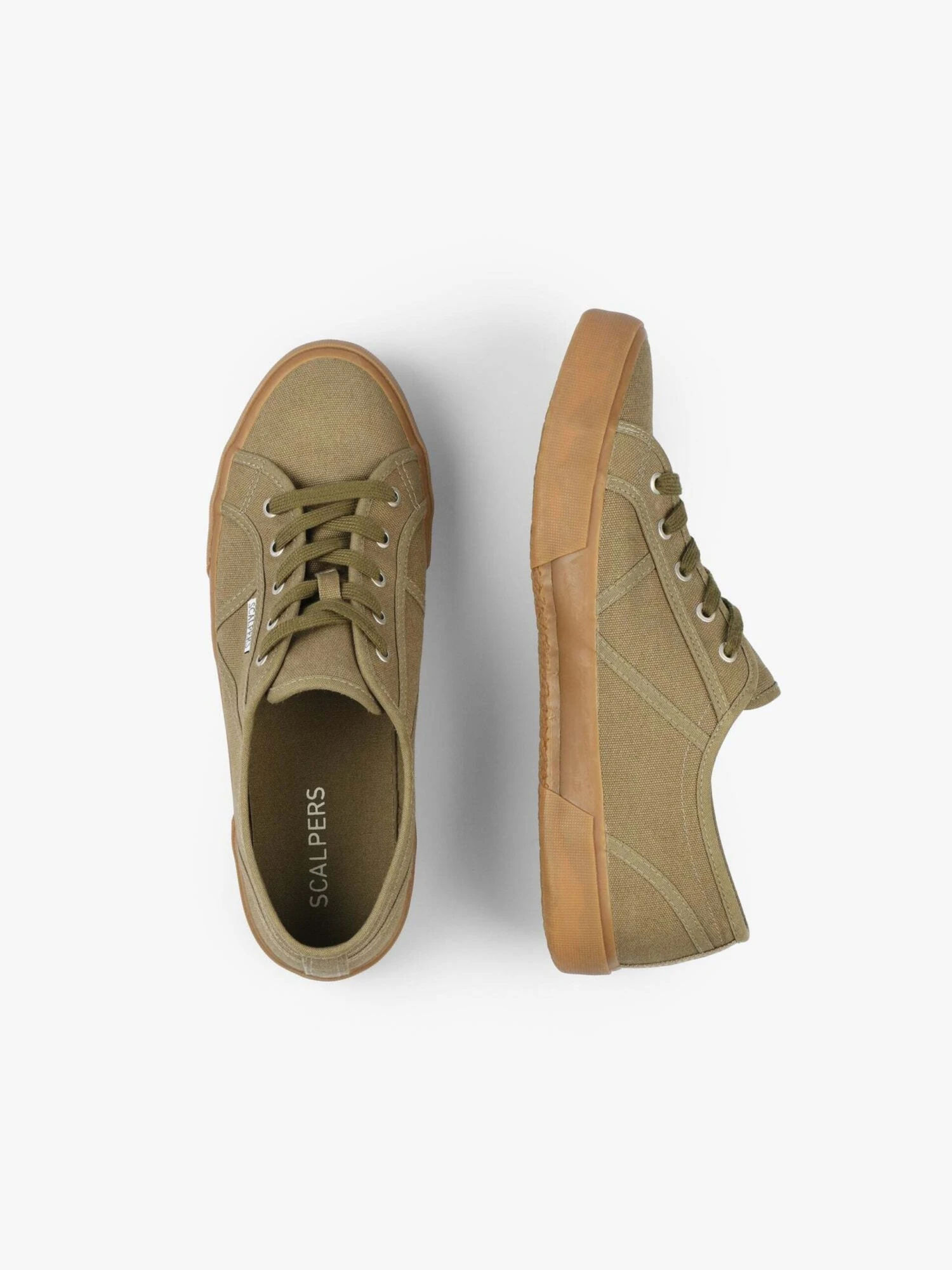 Scalpers Casual Sneakers Sneaker Low Roi Mænd Oliven 8 Scalpers Casual Sneakers Sneaker Low Roi Mænd Oliven - Billede 6