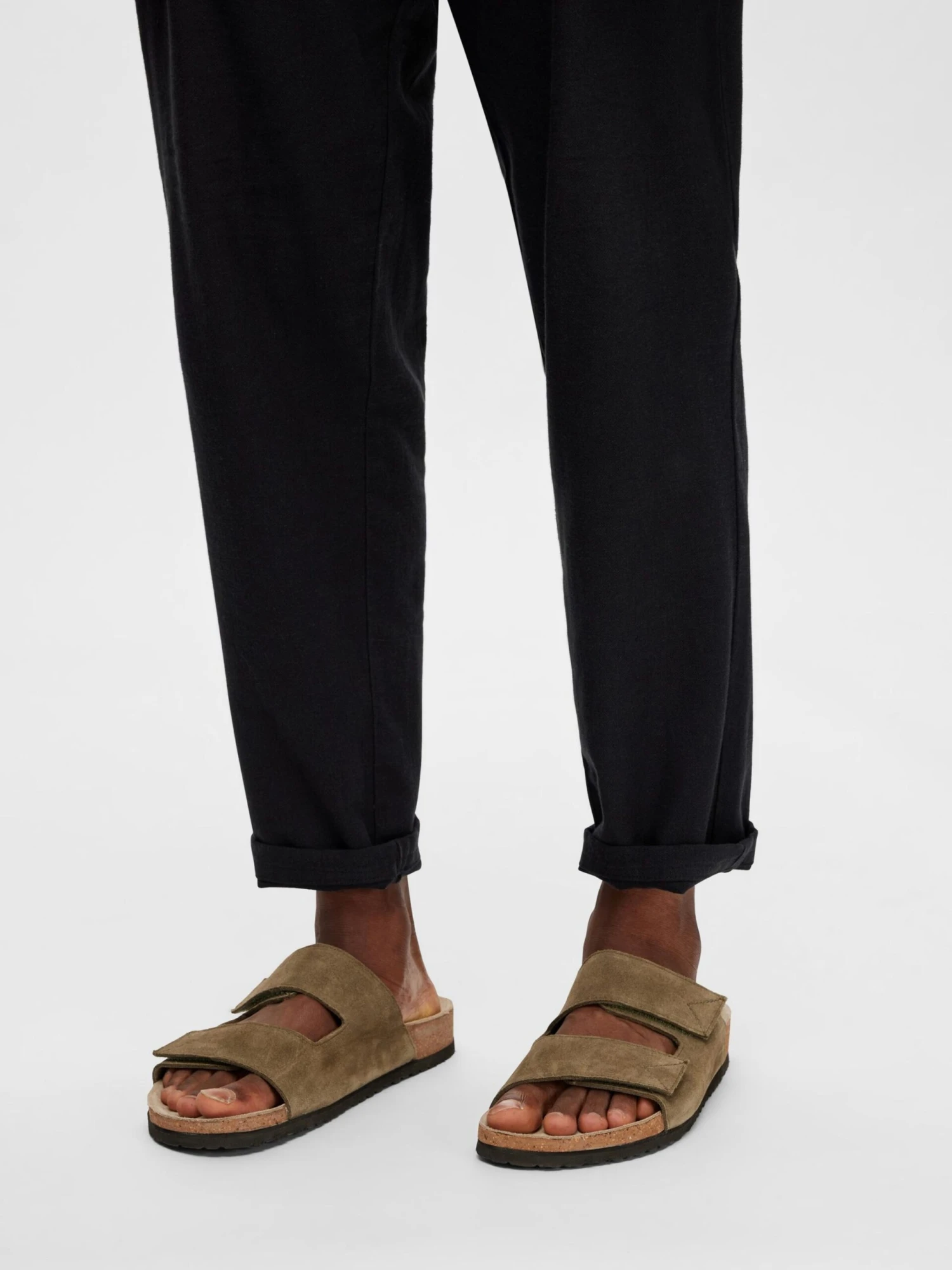 Selected Homme Tøfler Pantoletter Bastian Mænd Khaki 7 Selected Homme Tøfler Pantoletter Bastian Mænd Khaki - Billede 5