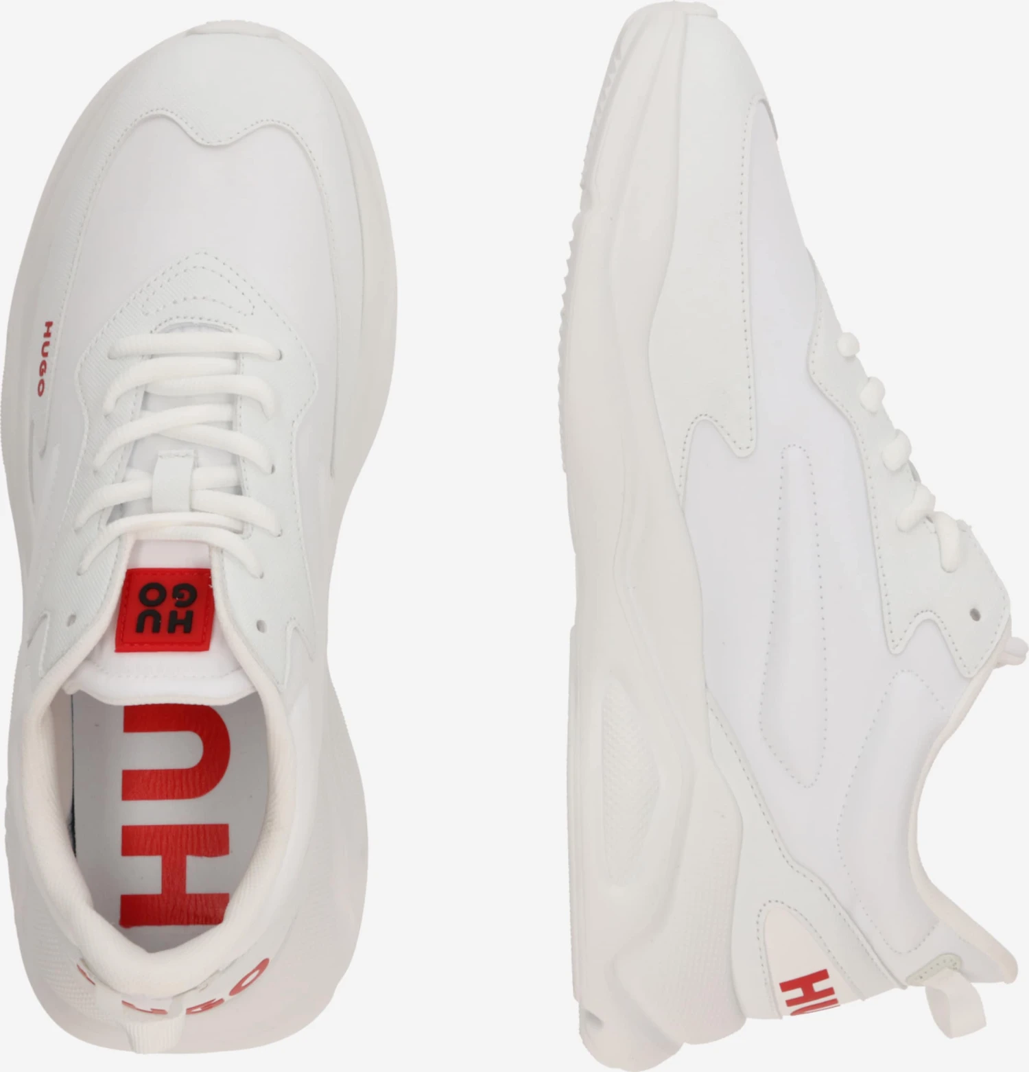 Hugo Fashion Sneakers Sneaker Low Leon Mænd Hvid 4 Hugo Fashion Sneakers Sneaker Low Leon Mænd Hvid - Billede 2