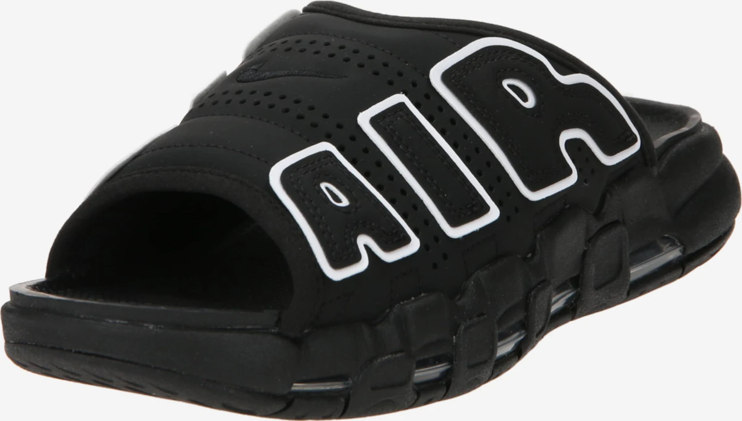 Nike Sportswear Tøfler Pantoletter AIR MORE UPTEMPO SLIDE Mænd Sort 3 Nike Sportswear Tøfler Pantoletter AIR MORE UPTEMPO SLIDE Mænd Sort