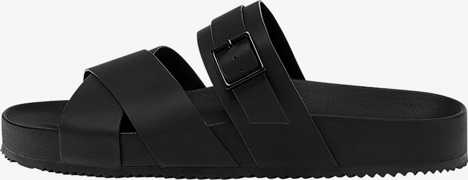 PULL & BEAR Åbne Sko Sandaler Mænd Sort 4 PULL & BEAR Åbne Sko Sandaler Mænd Sort - Billede 2