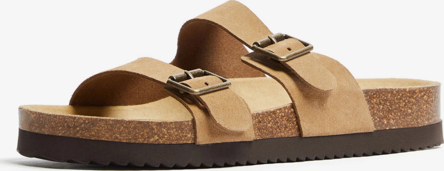 BERSHKA Tøfler Pantoletter Mænd Lysebrun 3 BERSHKA Tøfler Pantoletter Mænd Lysebrun