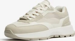 BERSHKA Running Sneakers Sneaker Low Mænd Creme / Camel