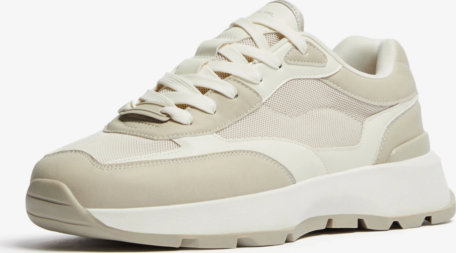 BERSHKA Running Sneakers Sneaker Low Mænd Creme / Camel 3 BERSHKA Running Sneakers Sneaker Low Mænd Creme / Camel