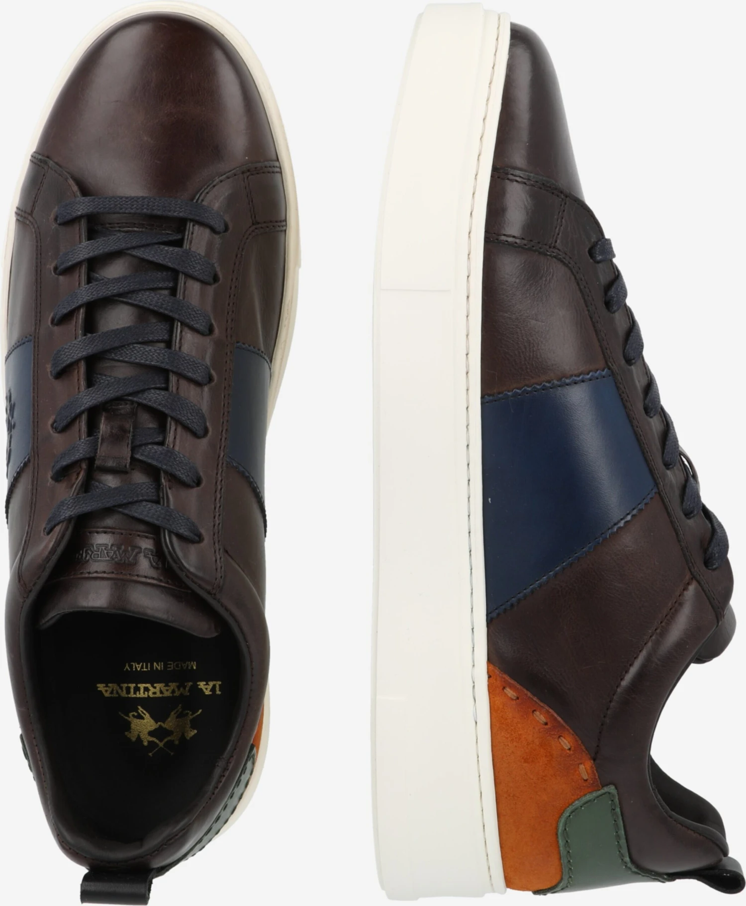 La Martina Casual Sneakers Sneaker Low CANYON Mænd Cognac / Mørkebrun 4 La Martina Casual Sneakers Sneaker Low CANYON Mænd Cognac / Mørkebrun - Billede 2