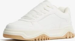 BERSHKA Fashion Sneakers Sneaker Low Mænd Naturhvid