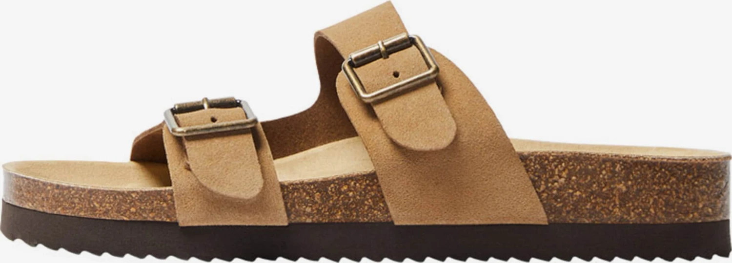 BERSHKA Tøfler Pantoletter Mænd Lysebrun 4 BERSHKA Tøfler Pantoletter Mænd Lysebrun - Billede 2