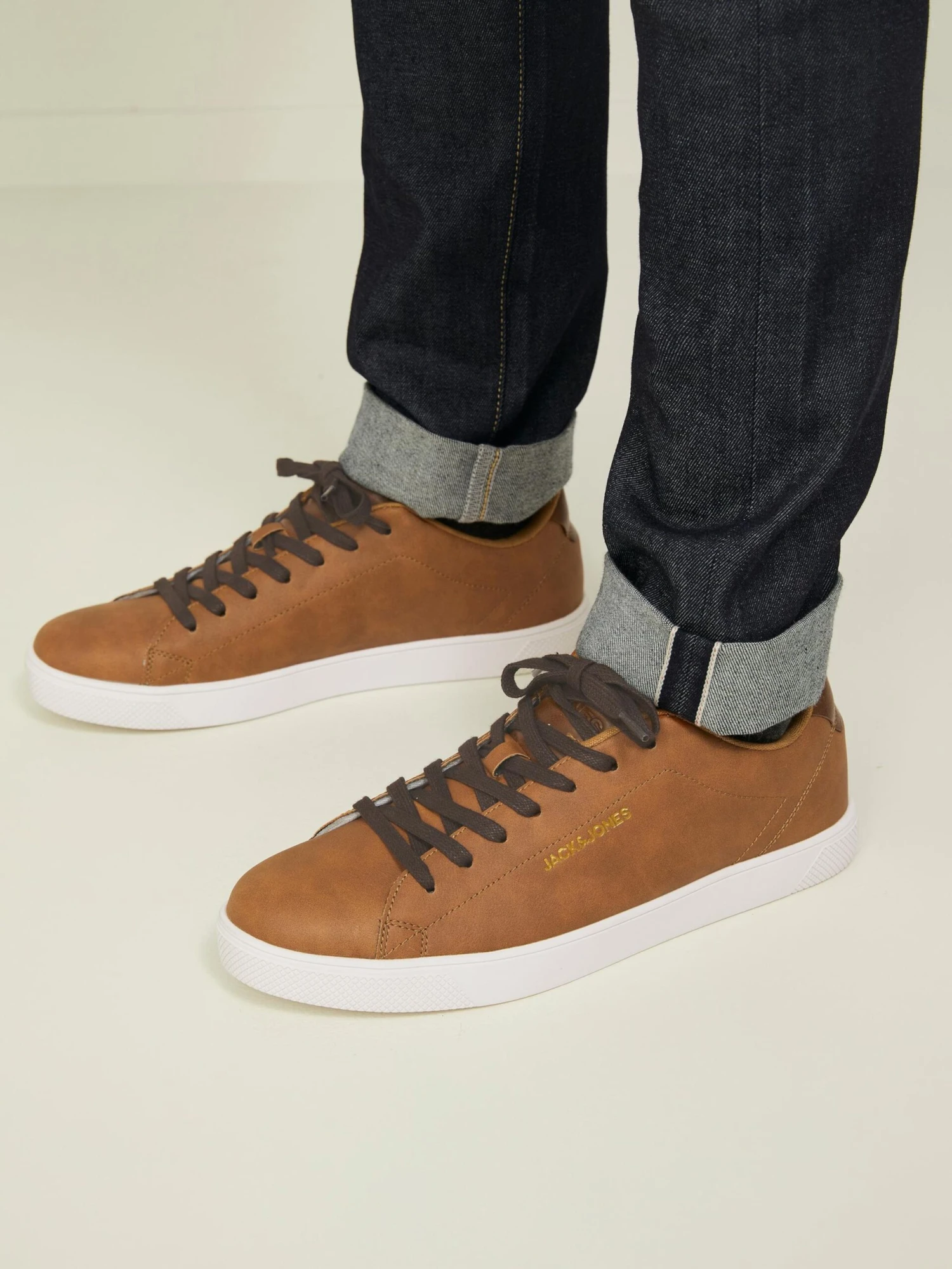 Jack & Jones Casual Sneakers Sneaker Low Mænd Cognac 5 Jack & Jones Casual Sneakers Sneaker Low Mænd Cognac - Billede 3