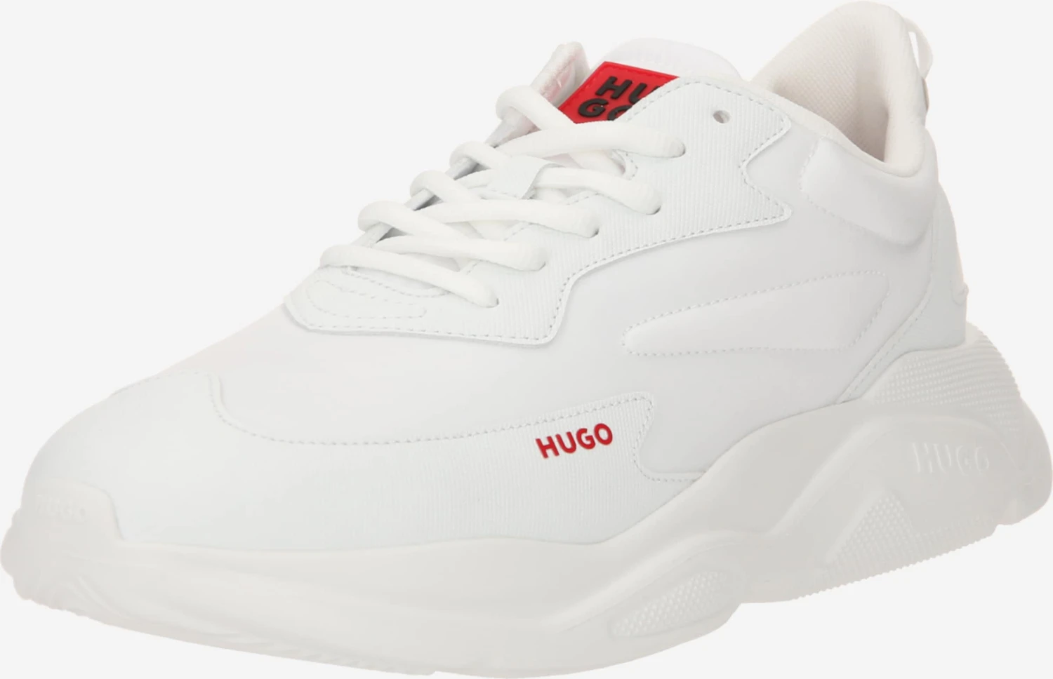 Hugo Fashion Sneakers Sneaker Low Leon Mænd Hvid 3 Hugo Fashion Sneakers Sneaker Low Leon Mænd Hvid