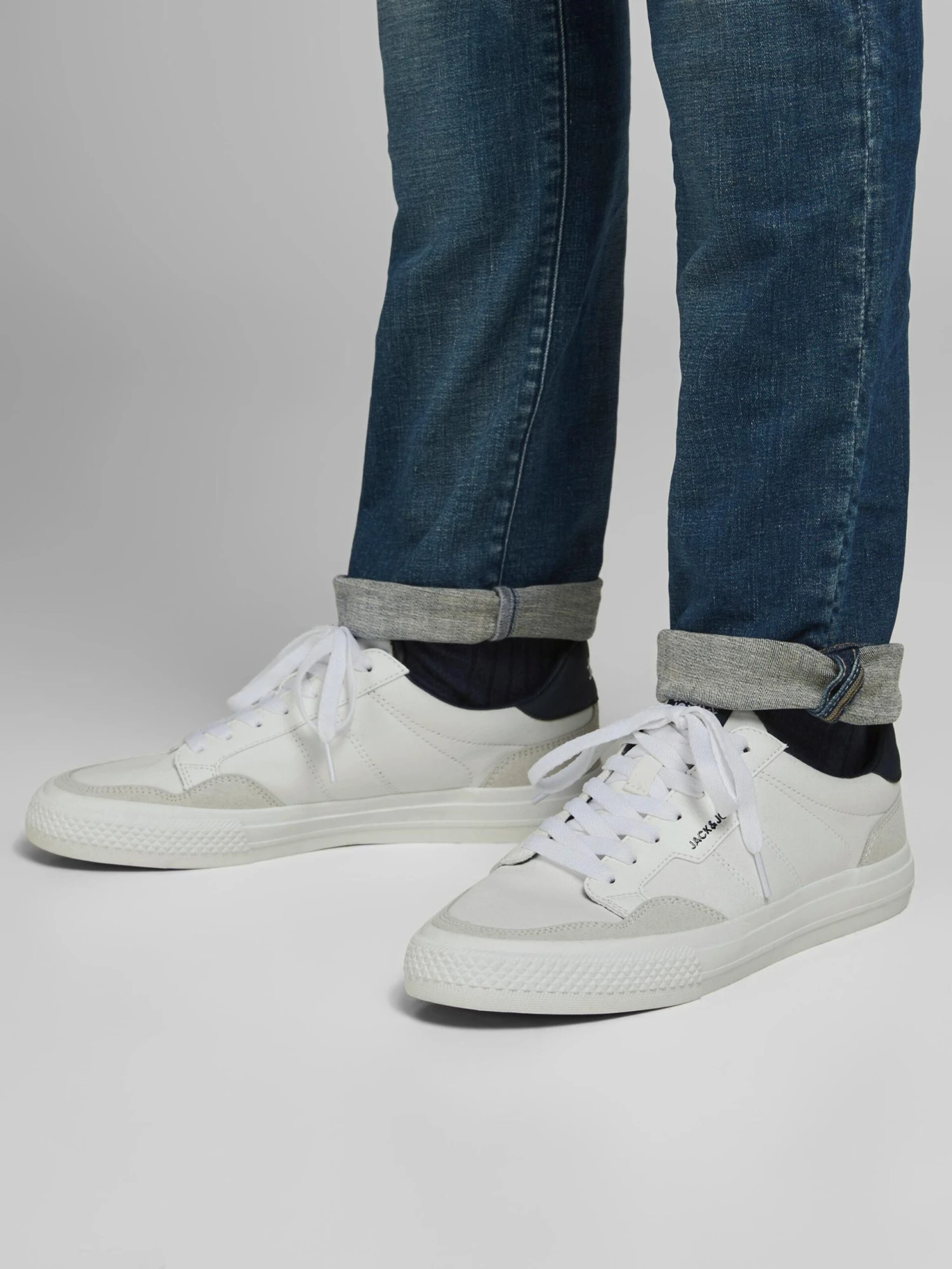 Jack & Jones Casual Sneakers Sneaker Low Mænd Hvid / Perlehvid 6 Jack & Jones Casual Sneakers Sneaker Low Mænd Hvid / Perlehvid - Billede 4
